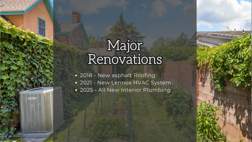 Property Information Sheet. Listing major renovations and their completion dates for the property