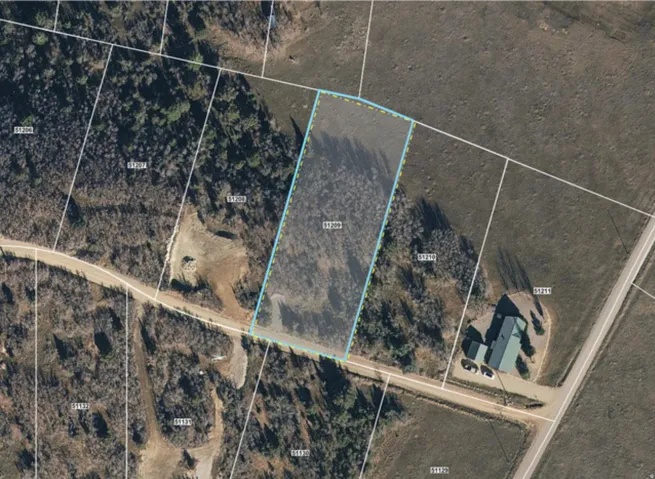 Outline of boundaries for lot 209