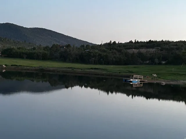 Beautiful pond for canoeing, watching wildlife come for a drink and or maybe even a swim.