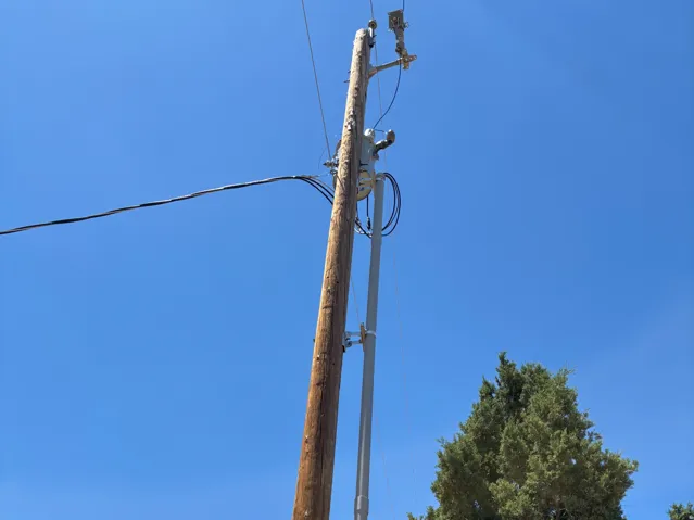Power line at the street