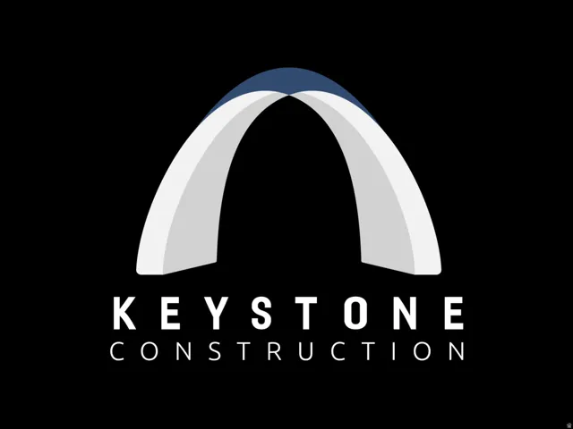 Company Logo. Displaying the visual identity for Keystone Construction
