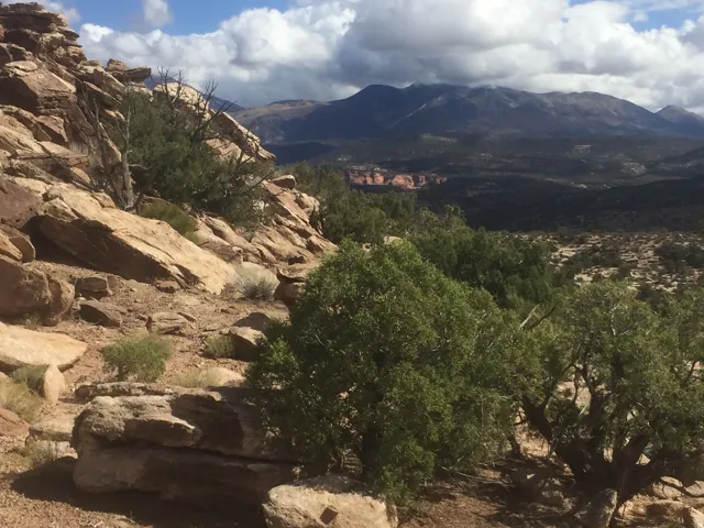 View of mountain background
