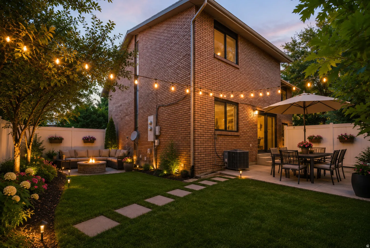 Digitally enhanced private backyard
