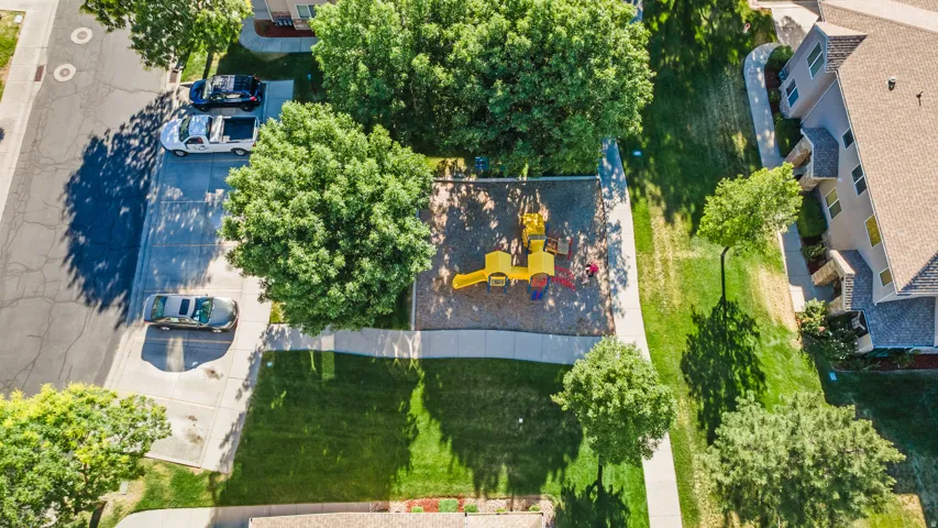 Arial view of the Community playground