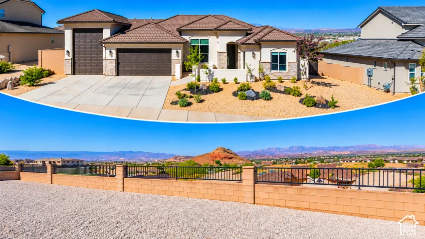 Property Documentation. Exterior elevation and perimeter fencing of the property