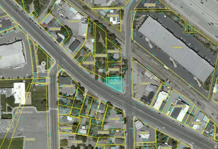 Property Parcel Map. Illustrating the property's location and boundaries within a larger area