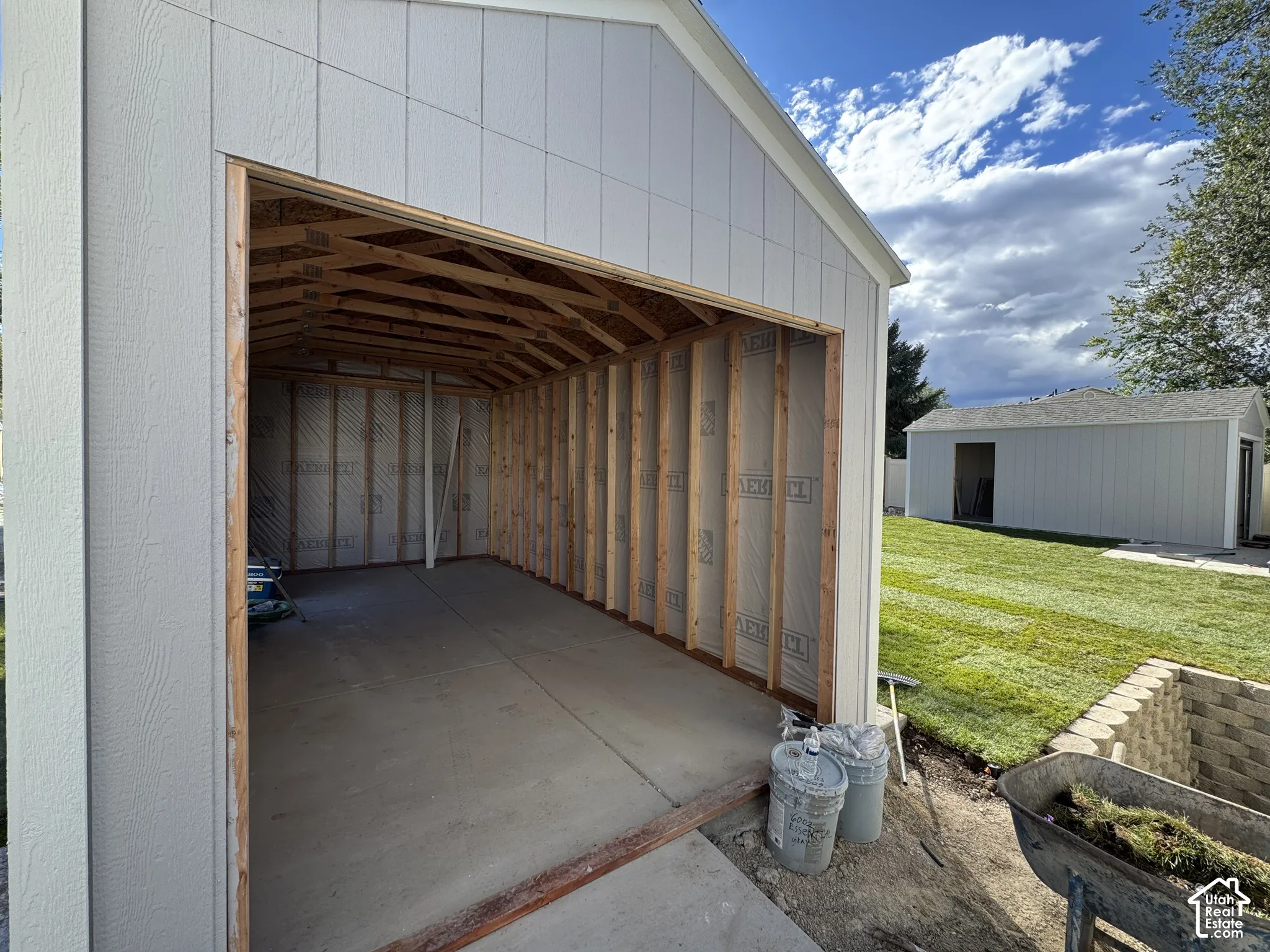 Third car separate garage in the back of the property