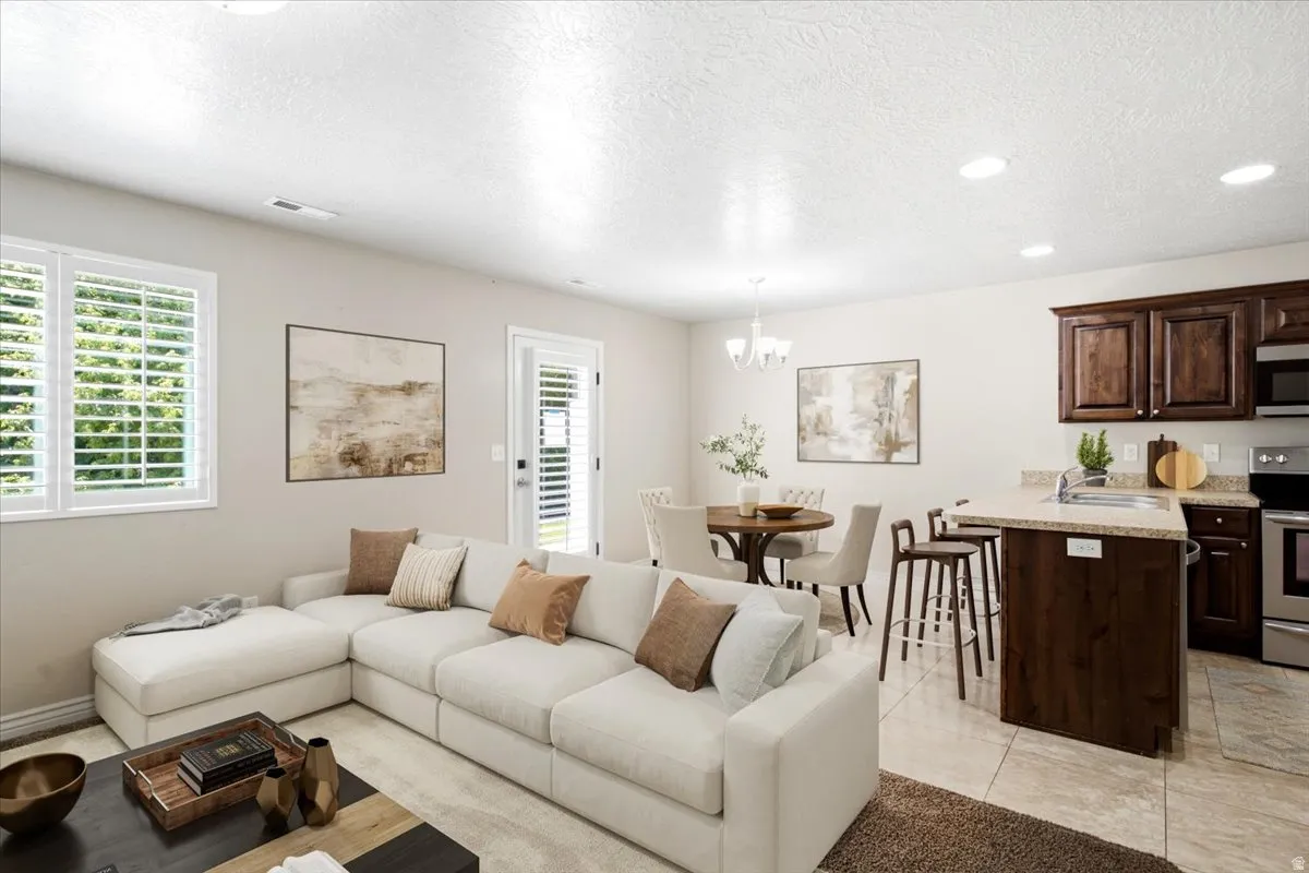 Virtually Staged Living Room