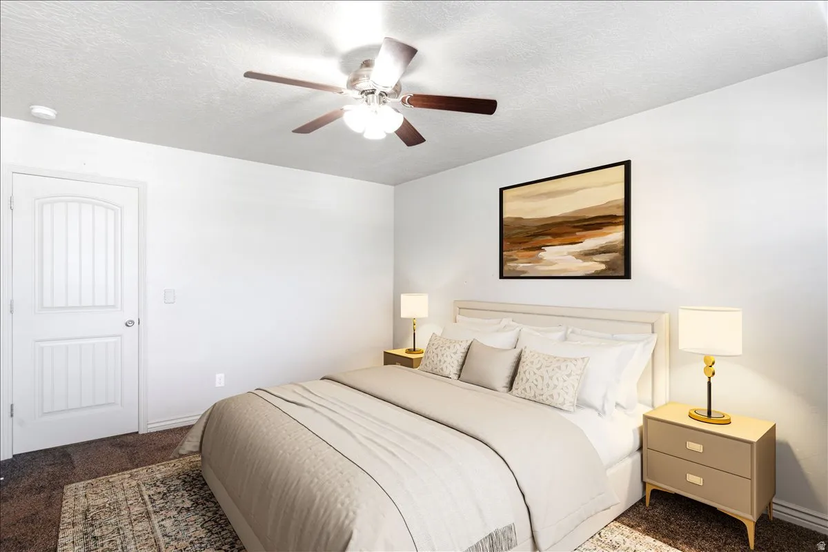 Virtually Staged Primary Bedroom