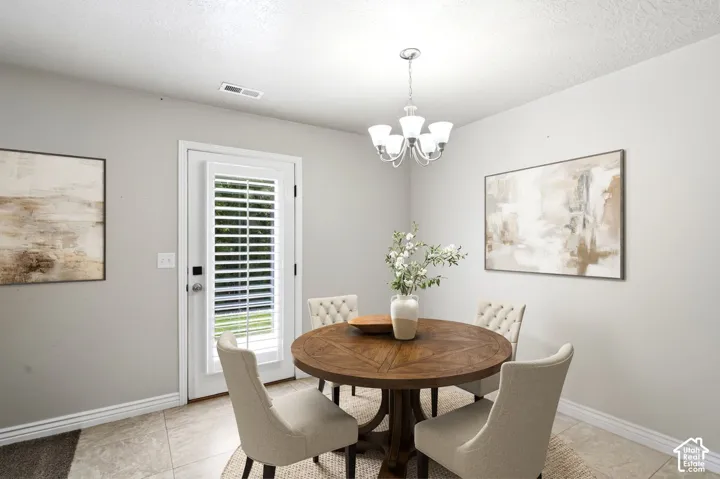 Virtually Staged Dining Room