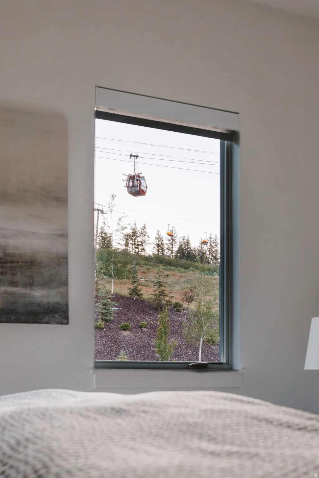 Floor-to-ceiling window offering extensive outdoor scenery
