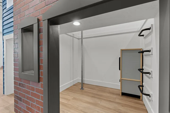 Play house with fire pole and ladder