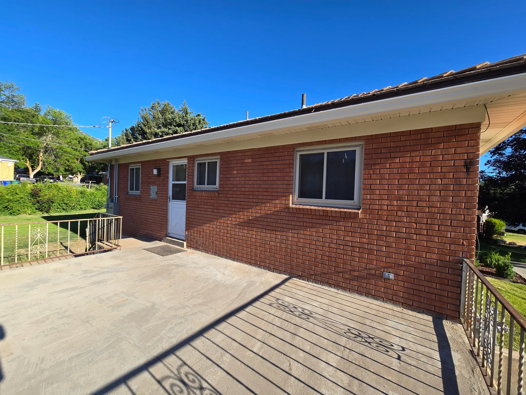 Patio over the garage