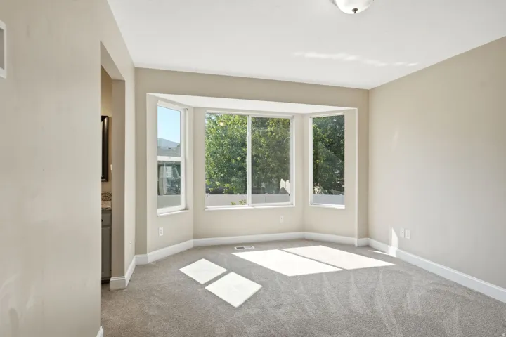 Primary suite with natural light. New carpet
