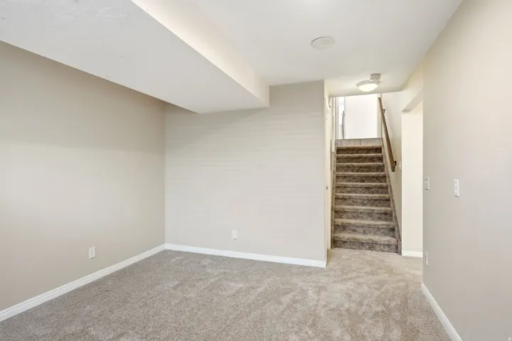Lower level family room-also great space for home office-new carpet