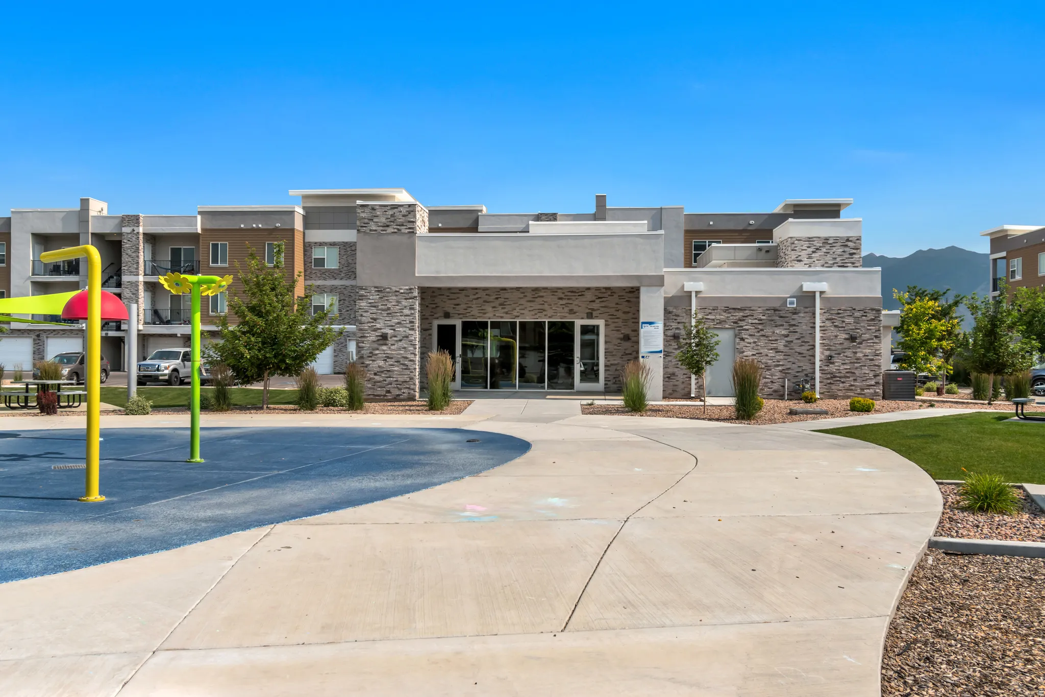 Splash pad and clubhouse