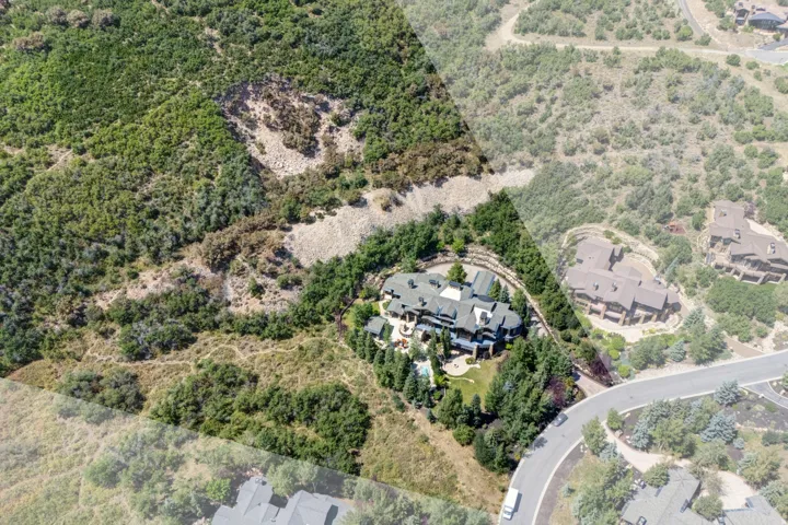 Expansive estate set amidst natural wooded terrain