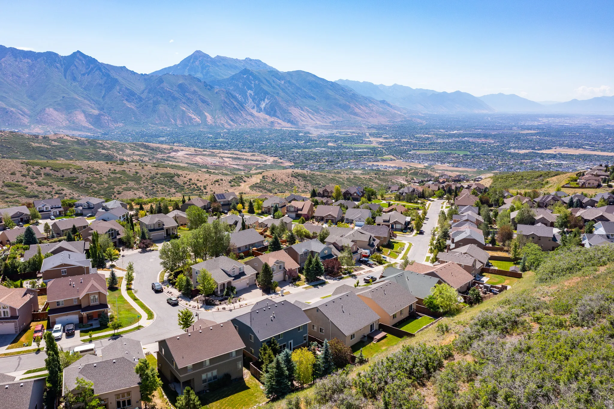 Expansive residential development featuring a variety of home styles