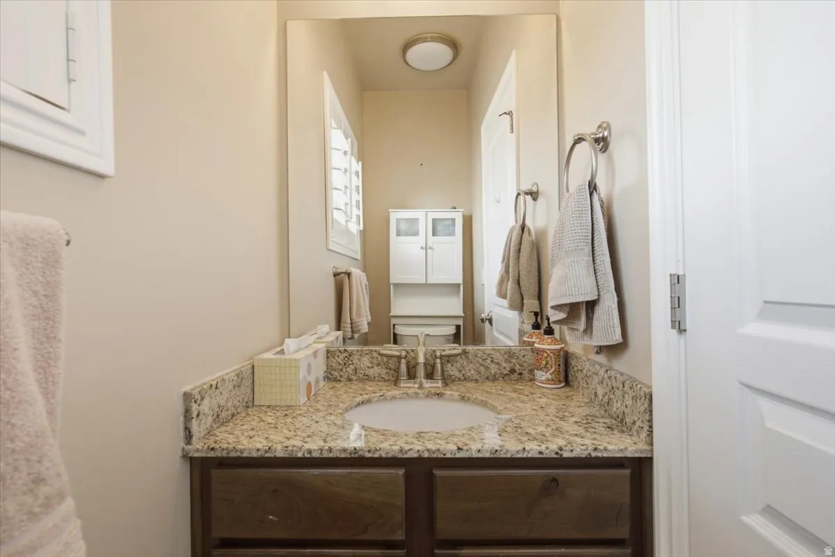 Half bathroom for guests.