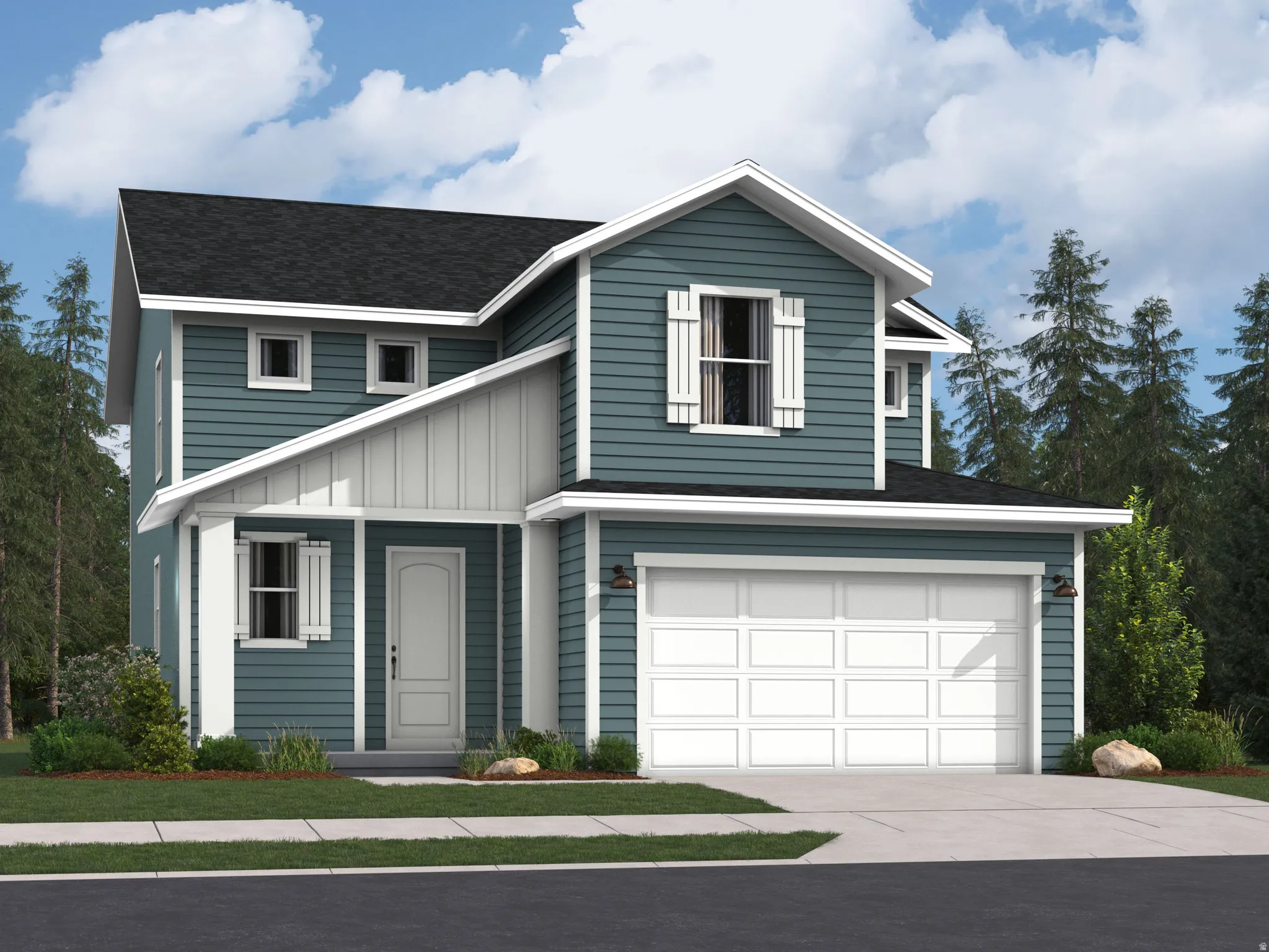 Picture is of model of the same floorplan.  Colors and options will vary.