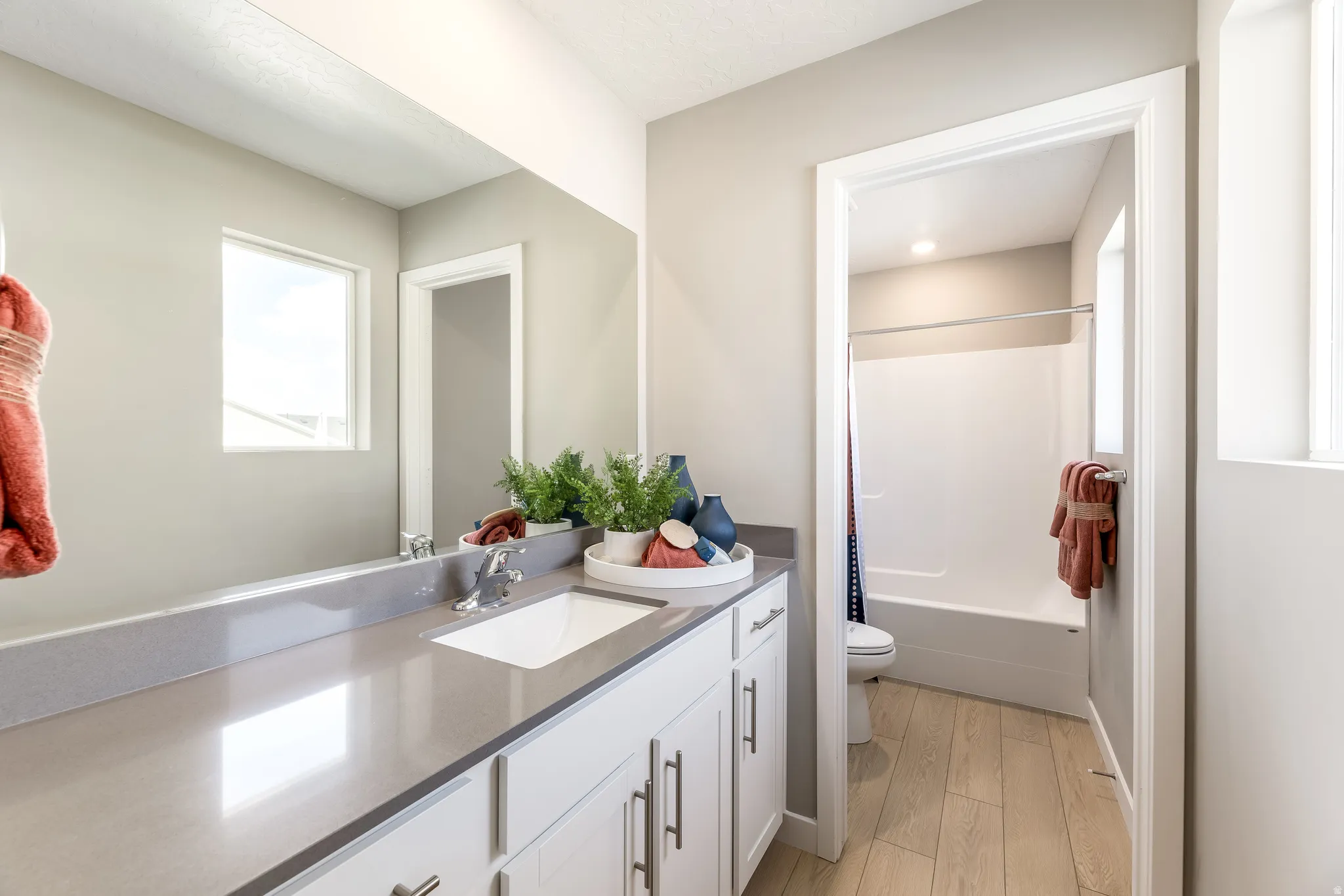 Picture is of model of the same floorplan.  Colors and options will vary.