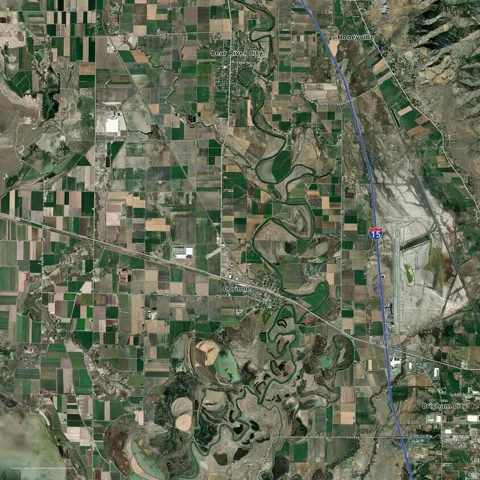 Satellite Map. Illustrating the geographic layout and features of the property's surrounding area