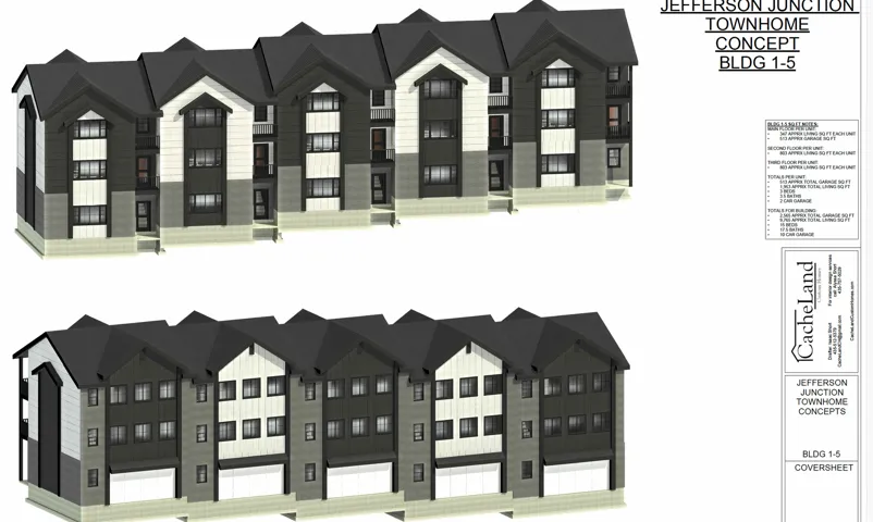 Townhome Concept Design. Presenting architectural renderings for the property