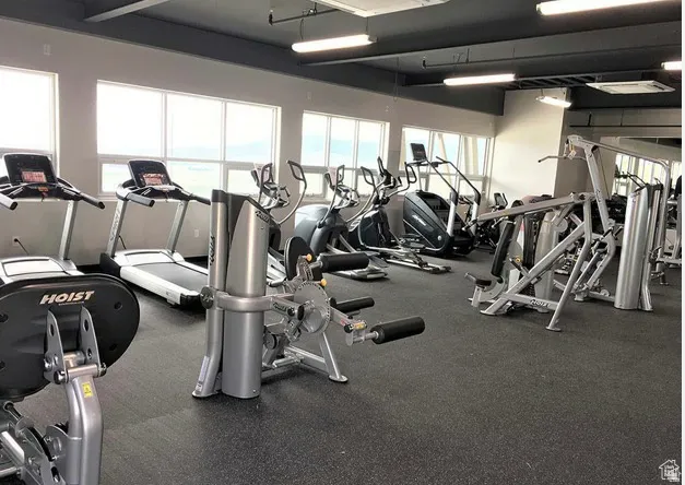 Community Fitness Center featuring a variety of cardio and strength training equipment