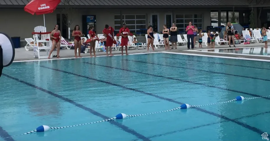 Community outdoor swimming pool