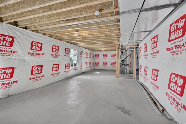 View of Basement with basement entrance door