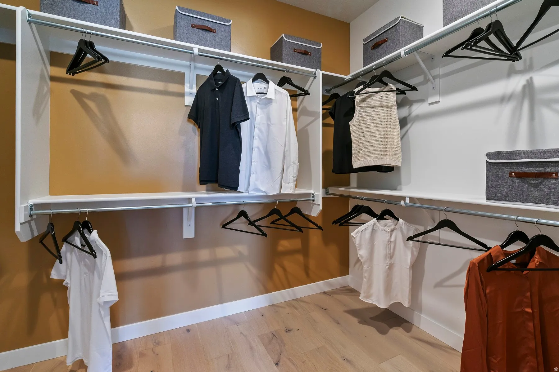 Walk-in closet. Picture of another home of same floorplan
