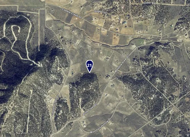Aerial Map. Displaying the geographic layout and surrounding area of the property