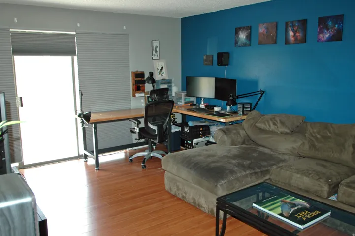 Wood-finish flooring throughout