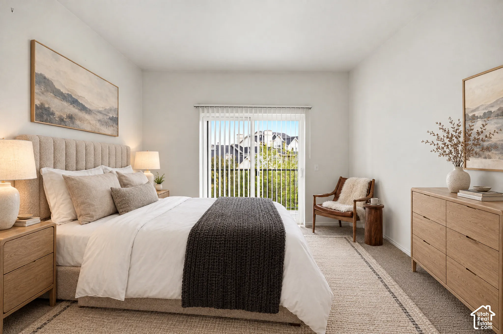 Virtually Staged Primary Suite