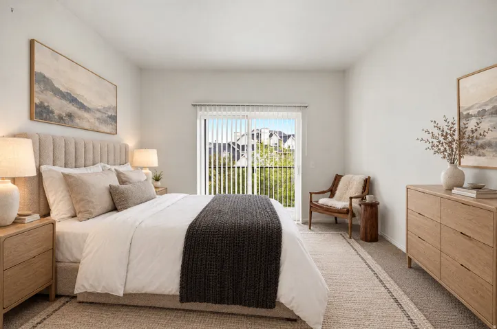 Virtually Staged Primary Suite