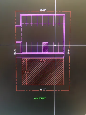 Survey Plan. Illustrating property dimensions and street frontage