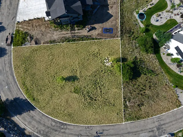 Expansive lot featuring a curvilinear street frontage and natural ground cover