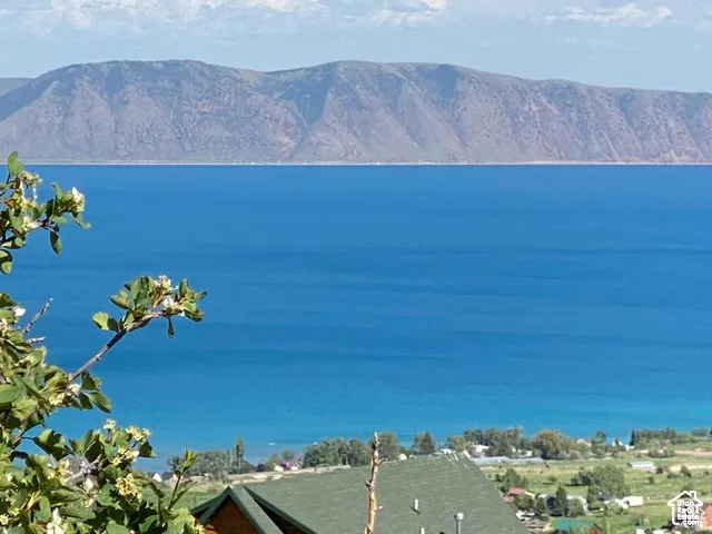 Expansive water and mountain scenery