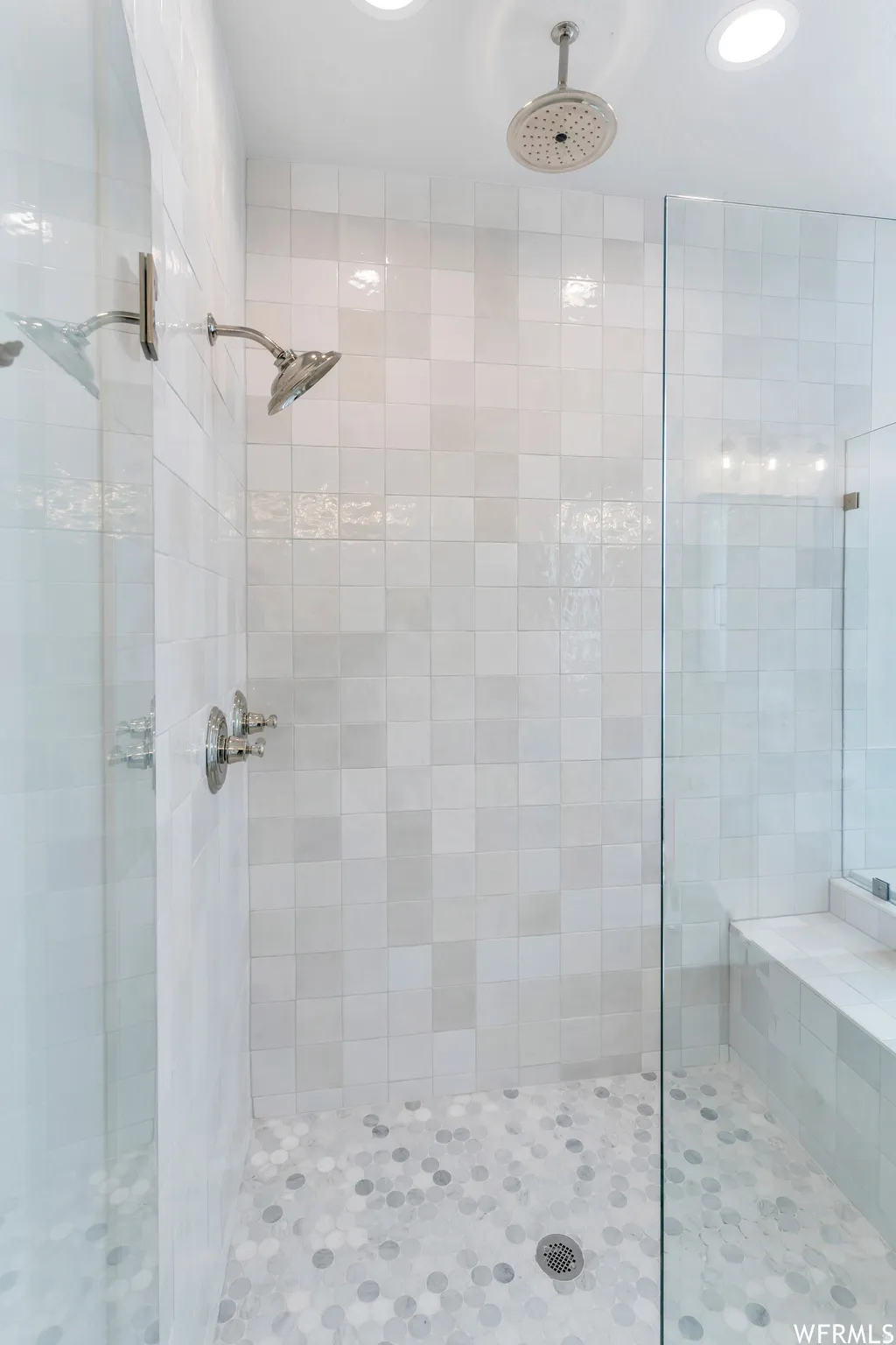 Large walk-in shower in master