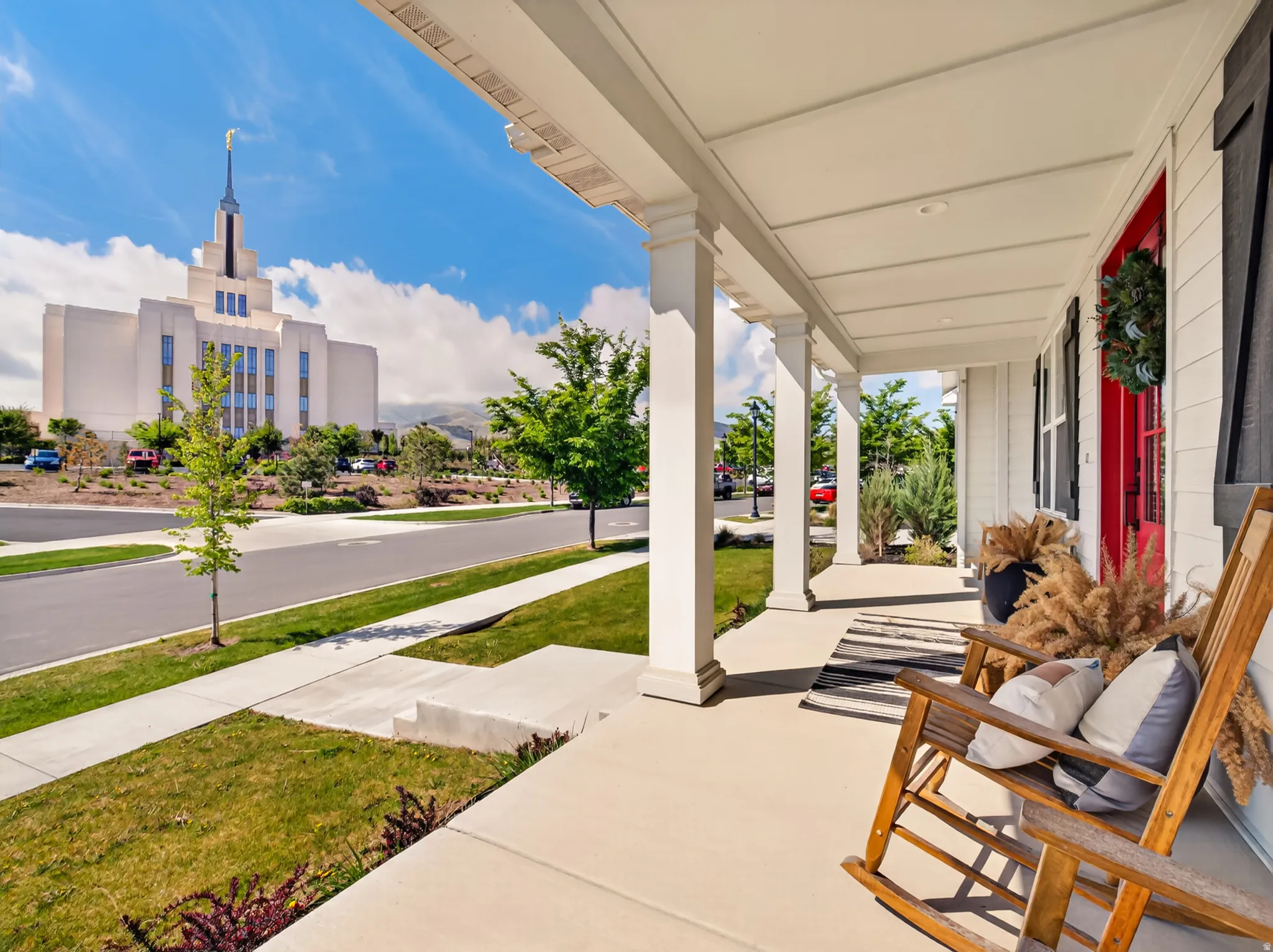Inviting  porch with stunning views