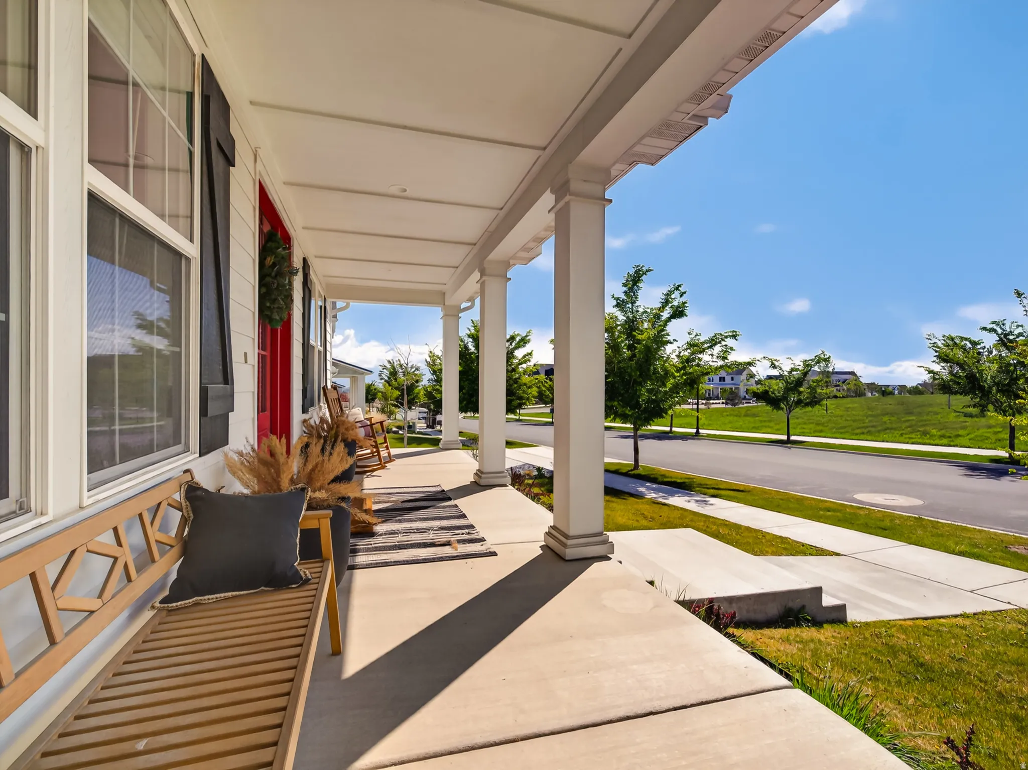 Covered front porch