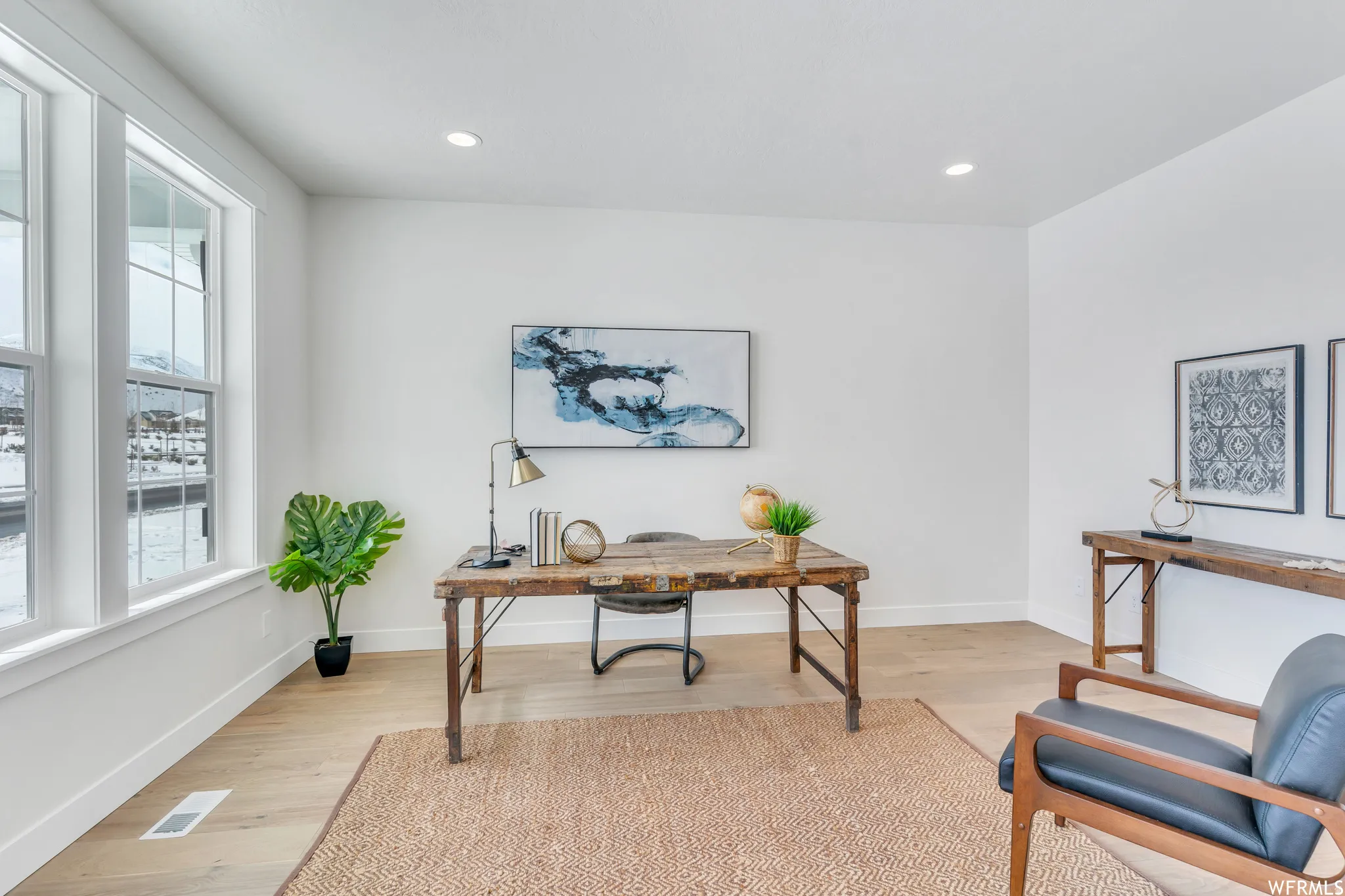 Formal living room makes a great office space