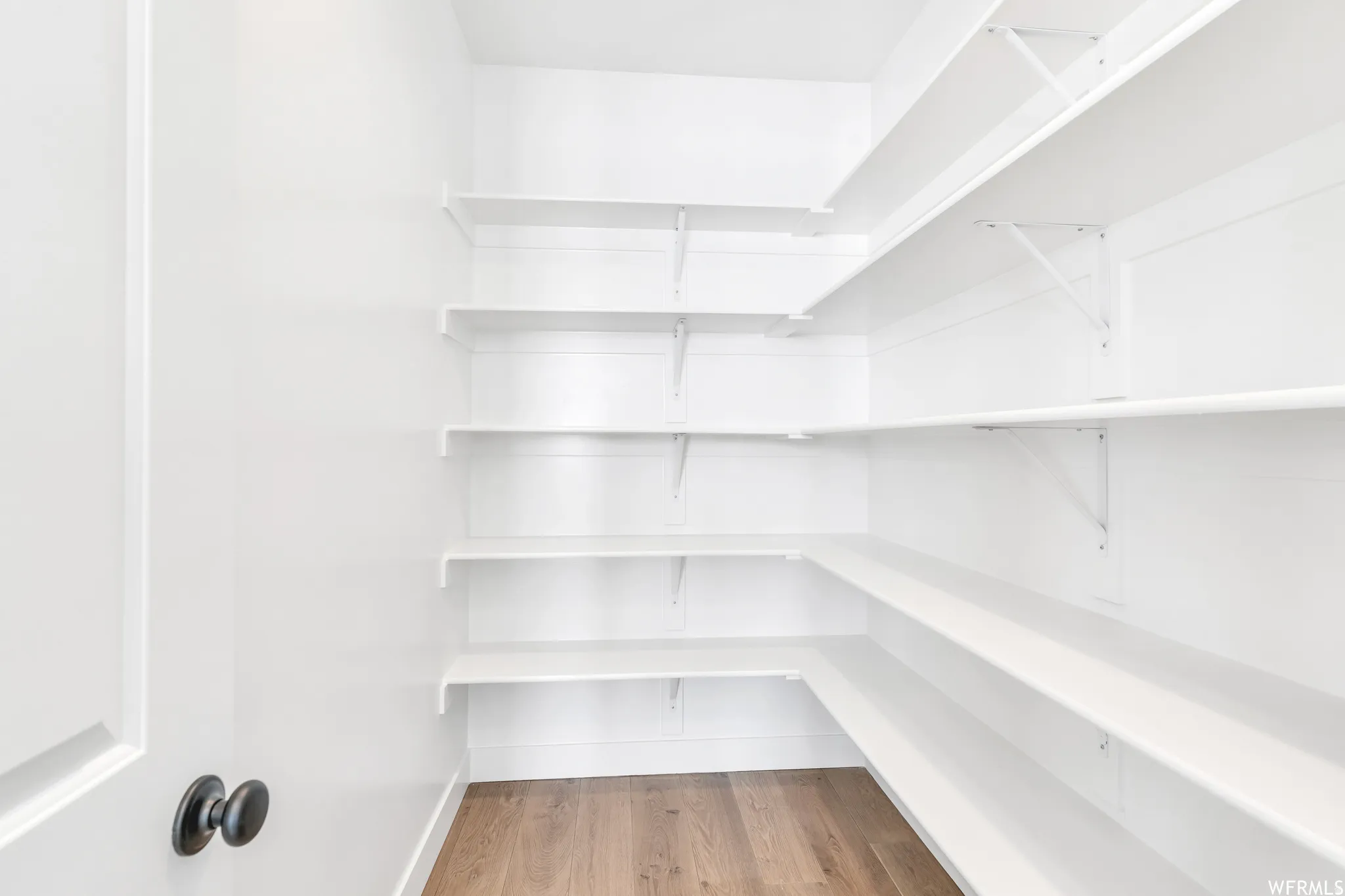 Spacious walk-in pantry