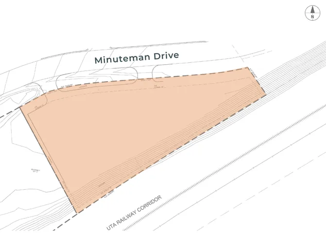 Survey Map. Illustrating the property boundaries and surrounding infrastructure elements