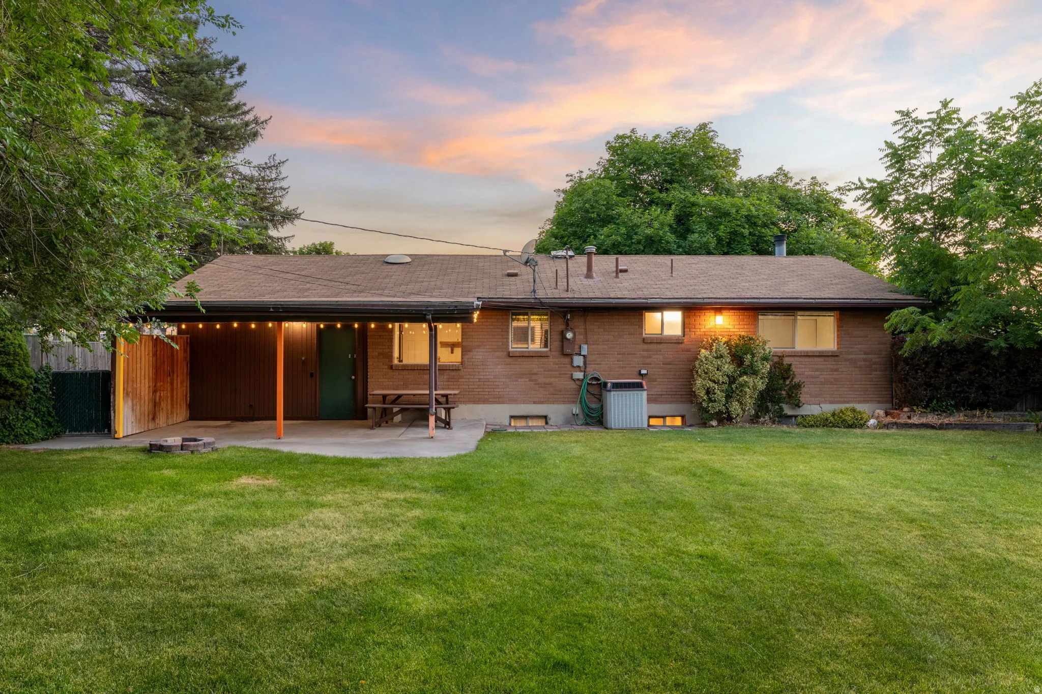Beautiful yard and covered patio