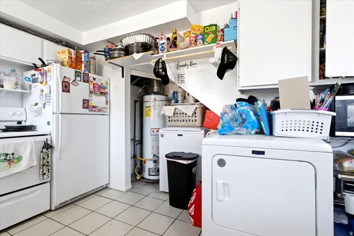 kitchen and laundry area