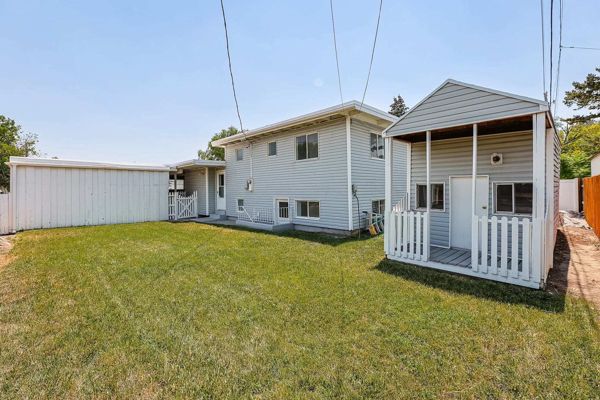 Yard - featuring playhouse