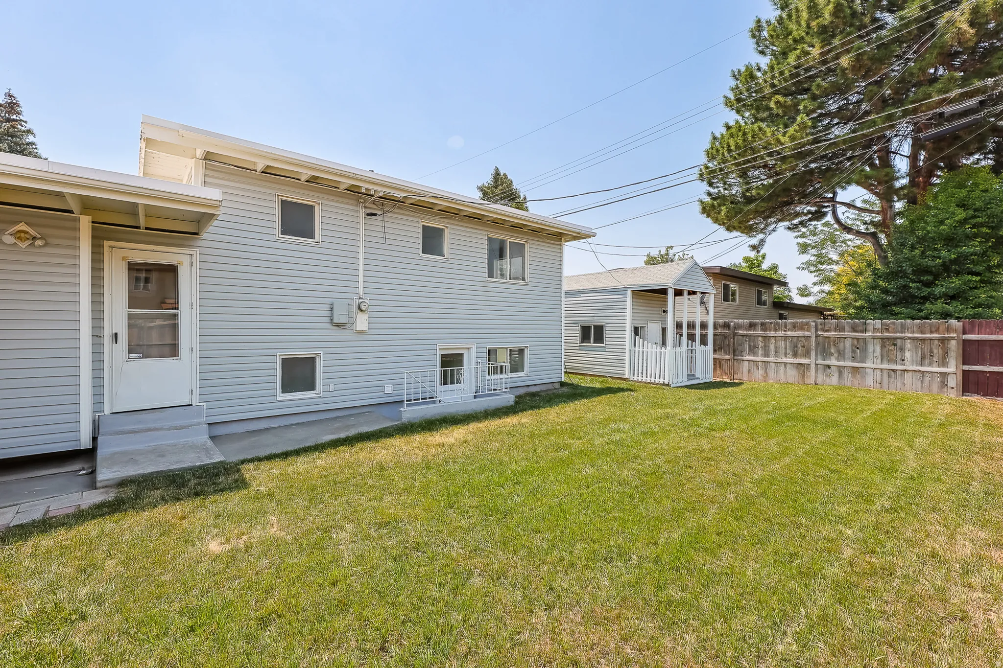 Yard - featuring playhouse