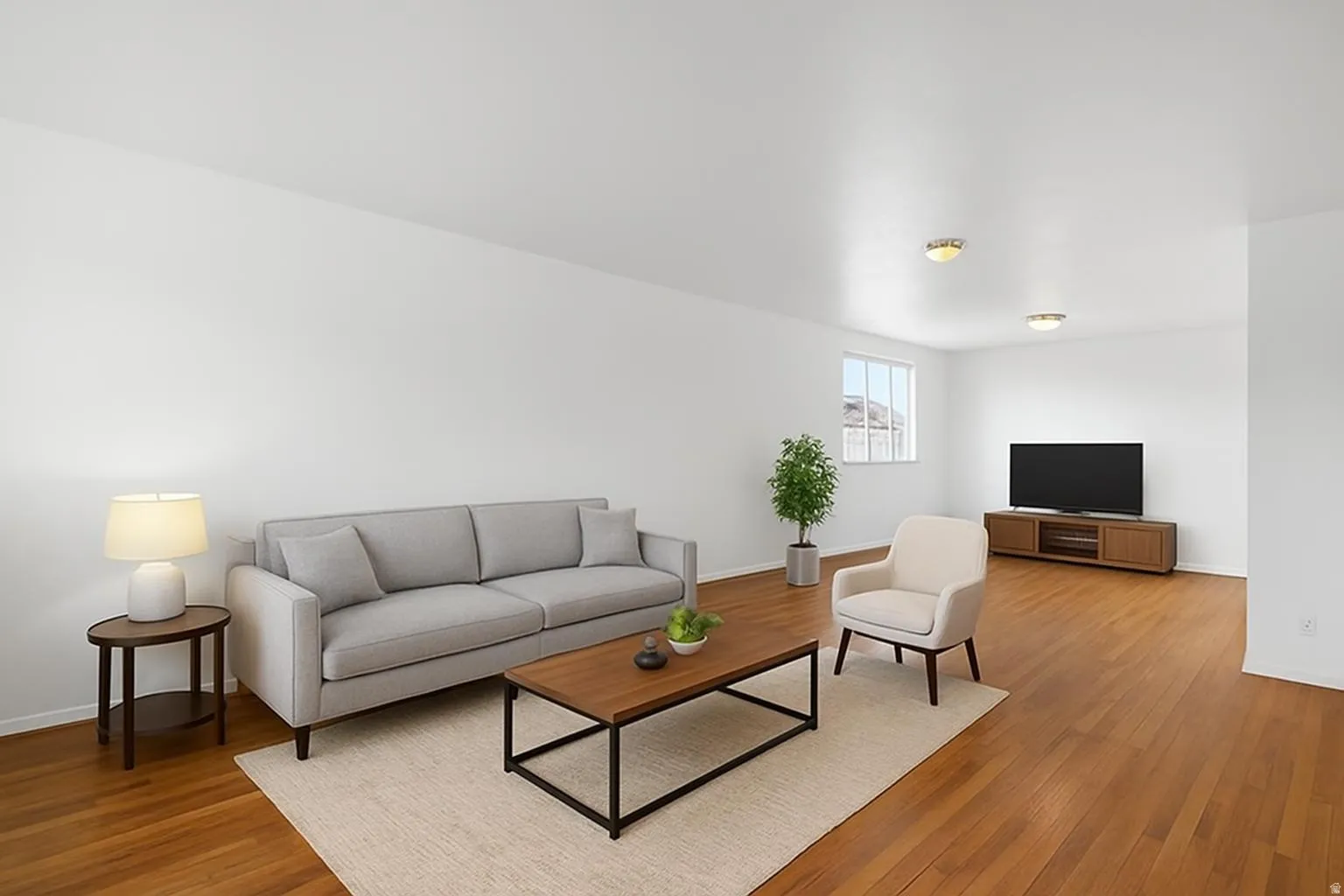 Living room - with virtual staging
