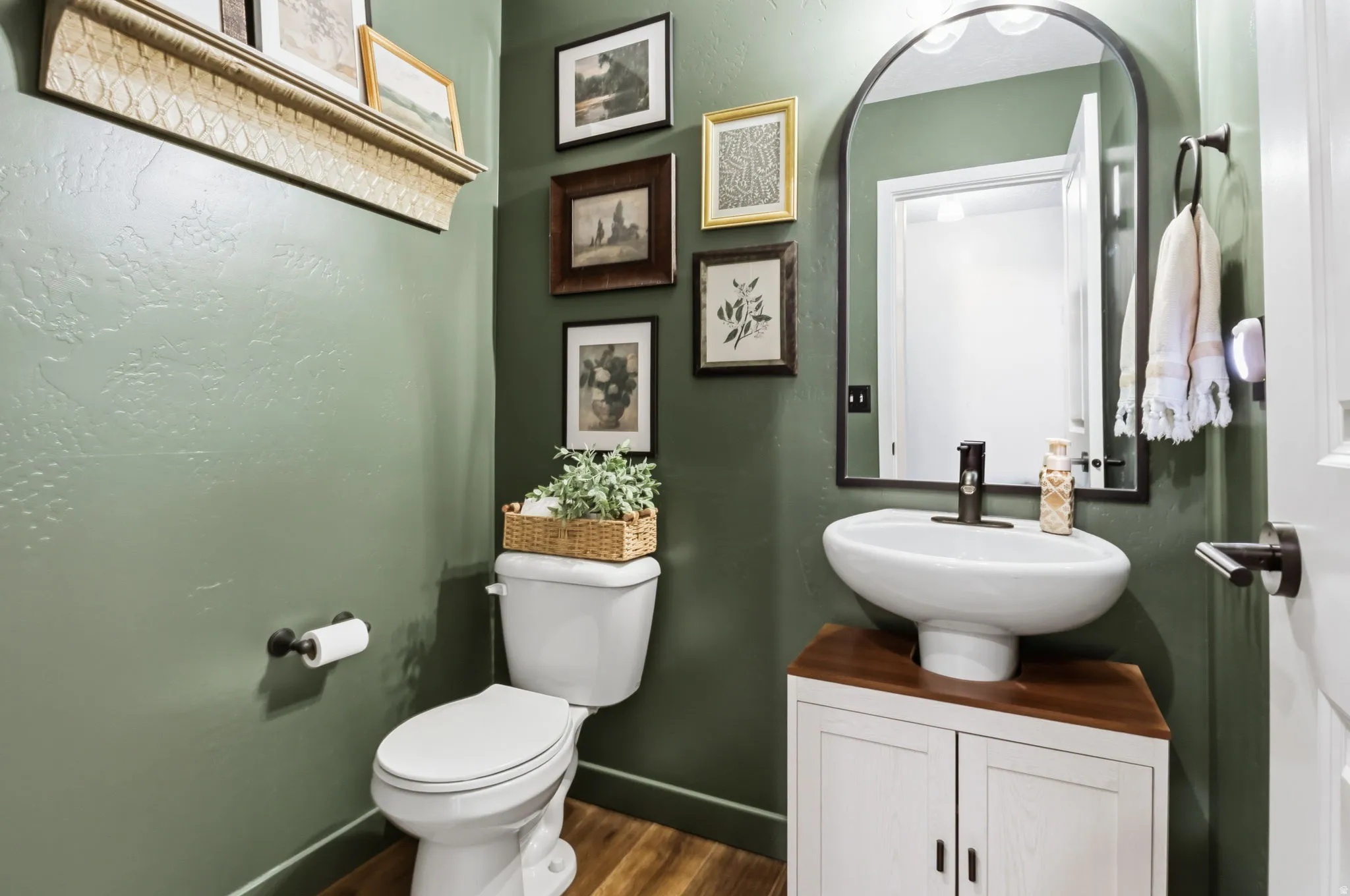 Main floor half bath
